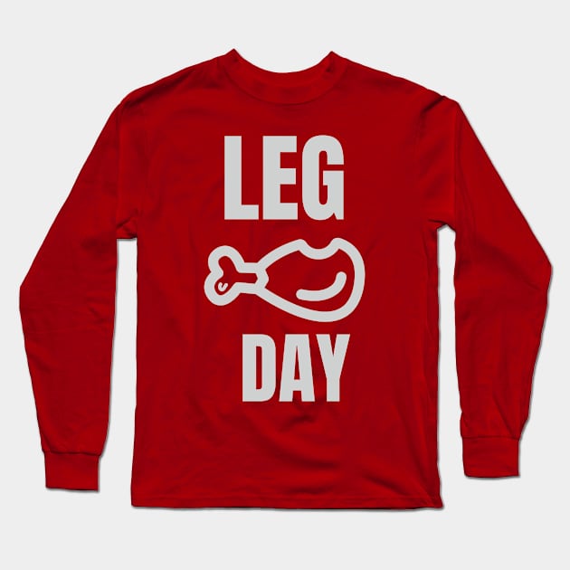 leg day turkey thanksgiving Long Sleeve T-Shirt by rami99